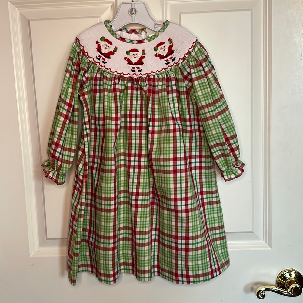 Shrimp & Grits Christmas Dress (size 2T)